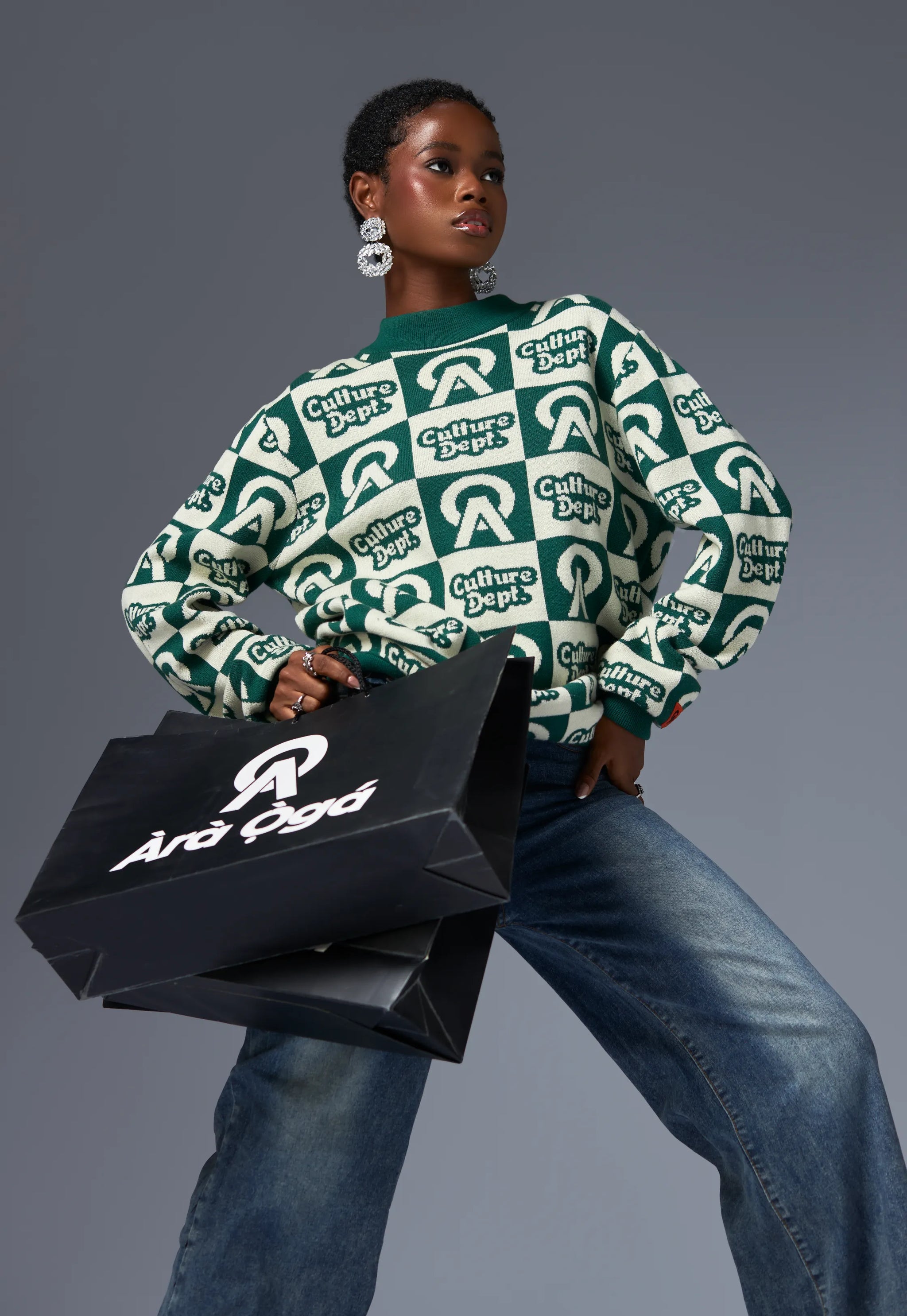 Monogram Knit Sweater